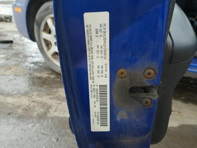 1B3ES56CX5D281594 - 2005 DODGE NEON SXT BLUE photo 10