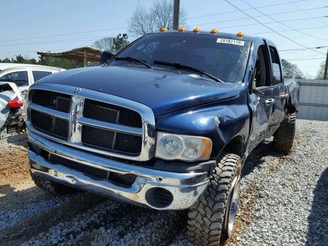 3D7KS28C25G758511 - 2005 DODGE RAM 2500 S BLUE photo 2