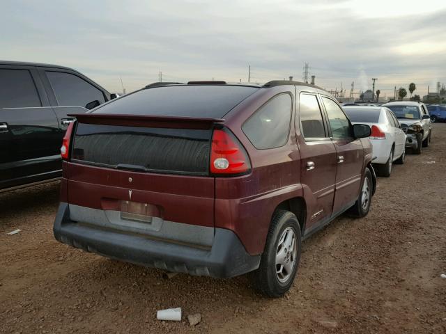 3G7DB03E84S586172 - 2004 PONTIAC AZTEK BURGUNDY photo 4