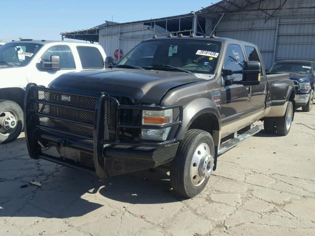 1FTXW43R98EB04550 - 2008 FORD F450 SUPER BROWN photo 2