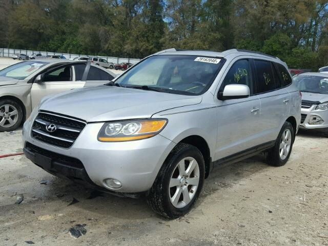 5NMSH13E48H133922 - 2008 HYUNDAI SANTA FE S SILVER photo 2