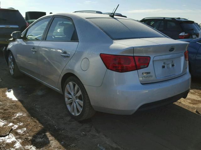 KNAFW4A38A5064233 - 2010 KIA FORTE SX SILVER photo 3