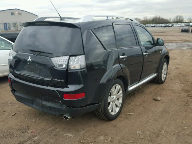 JA4LT31W98Z012643 - 2008 MITSUBISHI OUTLANDER BLACK photo 4