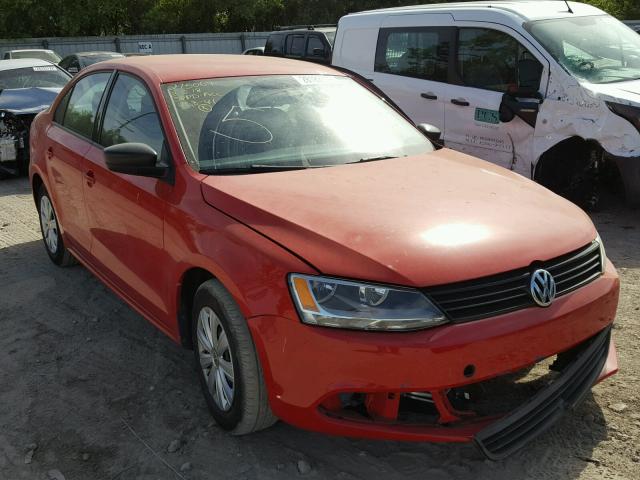 3VW2K7AJ3DM204732 - 2013 VOLKSWAGEN JETTA BASE 红色 照片 1