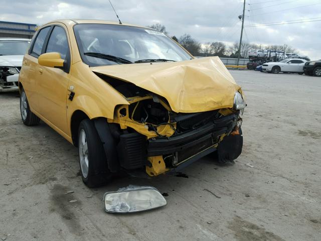 KL1TD66667B721946 - 2007 CHEVROLET AVEO BASE Sarı fotoğraf 1