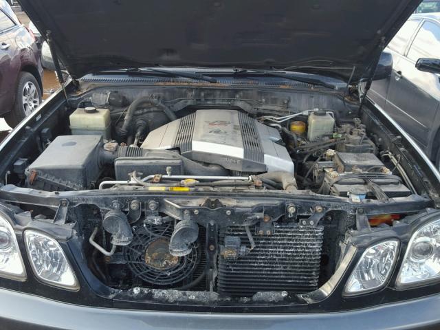 JT6HT00W2X0048678 - 1999 LEXUS LX 470 BLACK photo 7