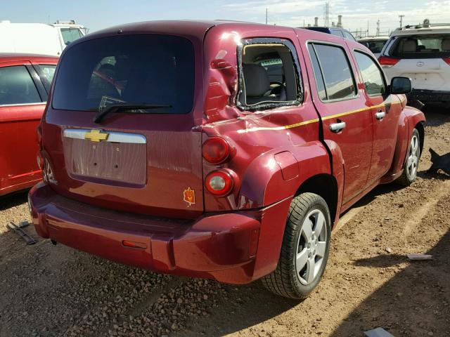 3GNDA13D37S511747 - 2007 CHEVROLET HHR LS RED photo 4