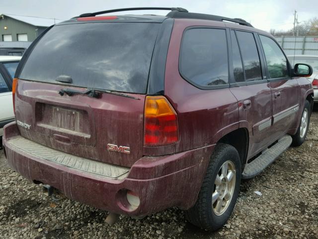 1GKDT13S232344664 - 2003 GMC ENVOY RED photo 4