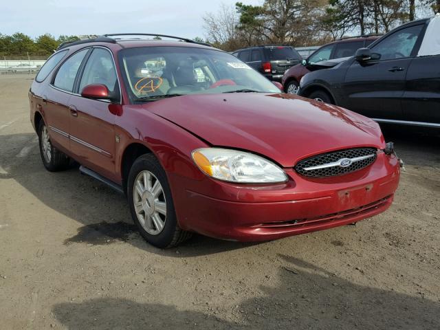 1FAFP59S73A206105 - 2003 FORD TAURUS SEL RED photo 1