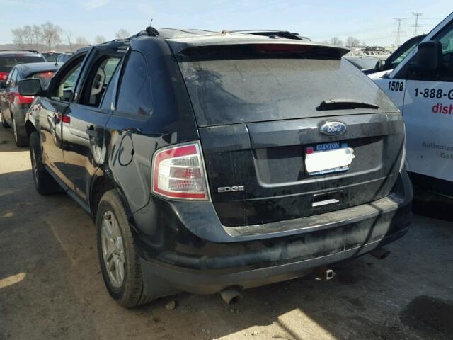 2FMDK36C78BA69773 - 2008 FORD EDGE SE BLACK photo 3