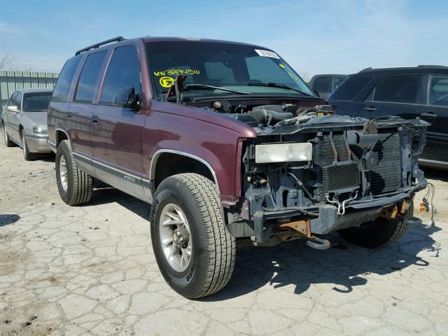 1GNEK13R4TJ389456 - 1996 CHEVROLET TAHOE 4X4 MAROON photo 1