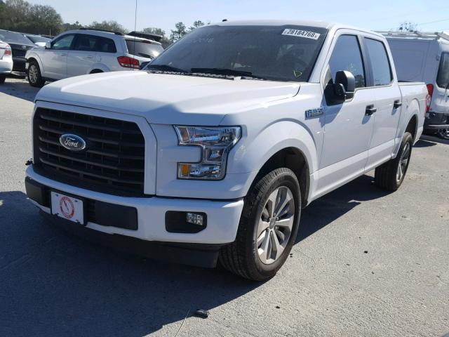 1FTEW1CF1HFC11968 - 2017 FORD F150 SUPER WHITE photo 2