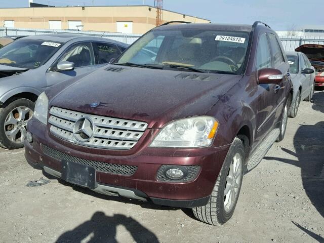 4JGBB22E08A358126 - 2008 MERCEDES-BENZ ML 320 CDI MAROON photo 2