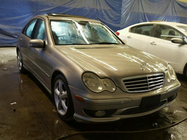 WDBRF52H76F807450 - 2006 MERCEDES-BENZ C GENERATI TAN photo 1