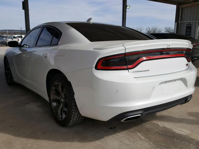 2C3CDXCT2FH852276 - 2015 DODGE CHARGER R/ WHITE photo 3