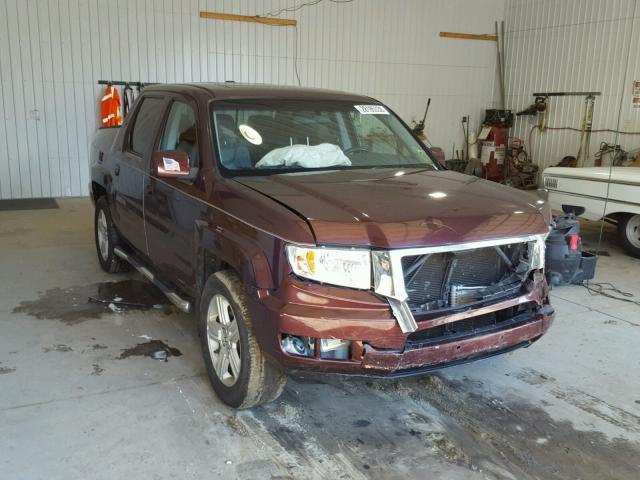 5FPYK1F53AB013941 - 2010 HONDA RIDGELINE BURGUNDY photo 1