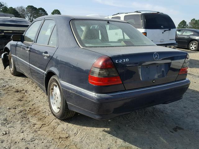 WDBHA23G6WA594387 - 1998 MERCEDES-BENZ C 230 BLUE photo 3