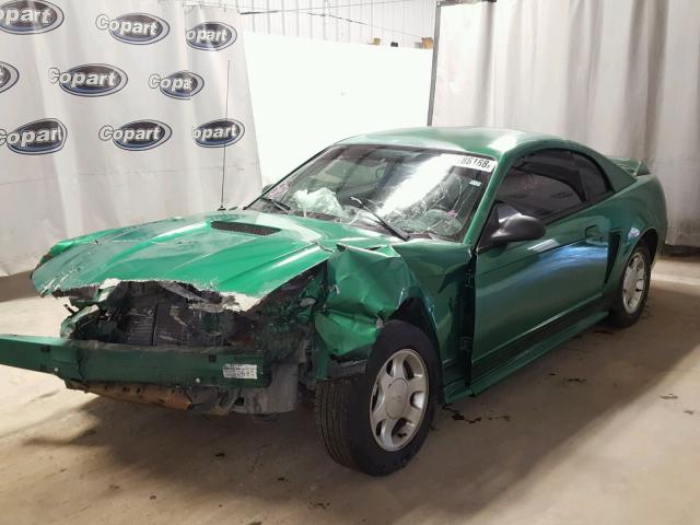 1FAFP4044YF310103 - 2000 FORD MUSTANG GREEN photo 2