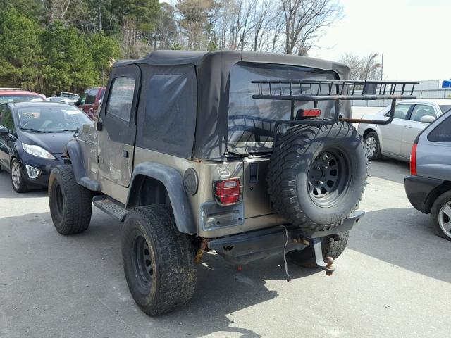 NCS87468 - 2002 JEEP WRANGLER / TAN photo 3