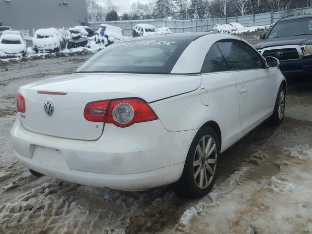 WVWBA71F37V023576 - 2007 VOLKSWAGEN EOS 2.0T WHITE photo 4