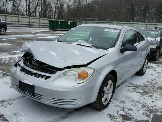 1G1AK15F667870295 - 2006 CHEVROLET COBALT LS SILVER photo 2