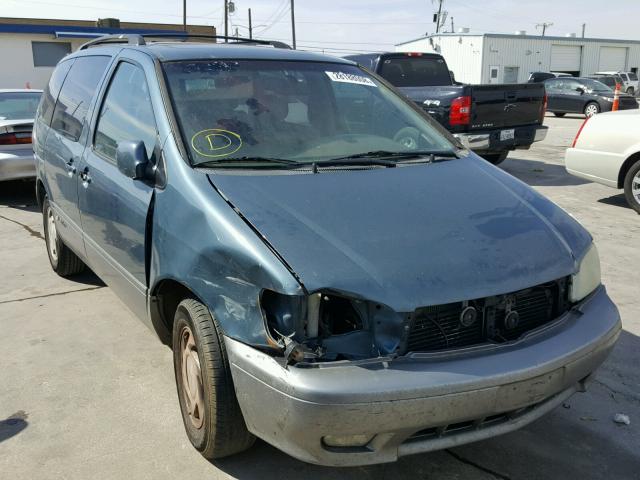 4T3ZF13C71U391114 - 2001 TOYOTA SIENNA LE BLUE photo 1