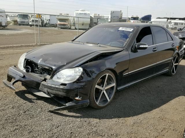 WDBNG75J93A318434 - 2003 MERCEDES-BENZ S 500 BLACK photo 2