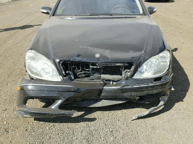 WDBNG75J93A318434 - 2003 MERCEDES-BENZ S 500 BLACK photo 7