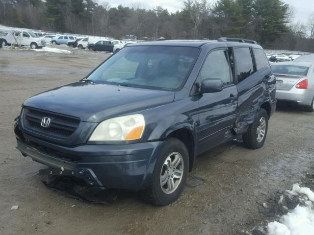 2HKYF18643H568792 - 2003 HONDA PILOT EXL CHARCOAL photo 2