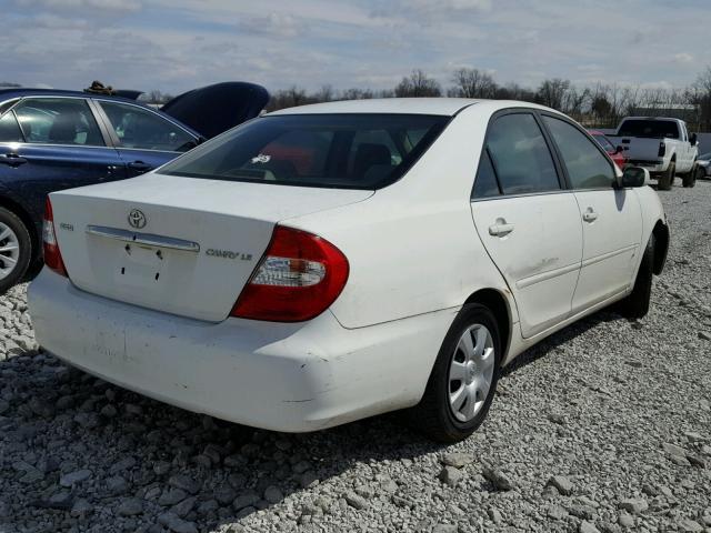 4T1BE32K93U167718 - 2003 TOYOTA CAMRY LE WHITE photo 4