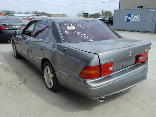 JT8BH28F3V0094161 - 1997 LEXUS LS 400 GRAY photo 3