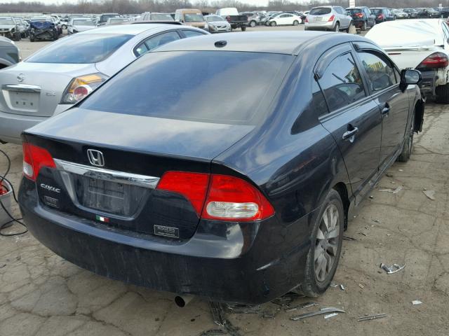 2HGFA1F96BH519699 - 2011 HONDA CIVIC EXL BLACK photo 4