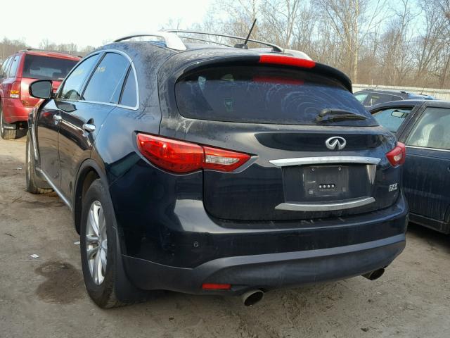 JN8AS1MW9AM857001 - 2010 INFINITI FX35 BLACK photo 3