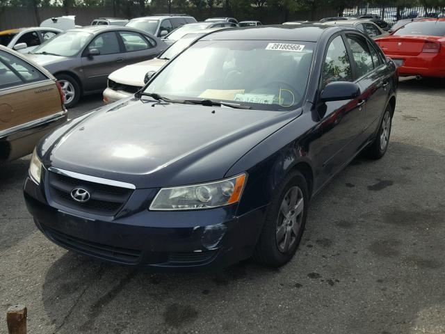 5NPET46C07H245044 - 2007 HYUNDAI SONATA GLS BLACK photo 2