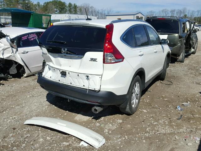 5J6RM3H75CL035242 - 2012 HONDA CR-V EXL WHITE photo 4