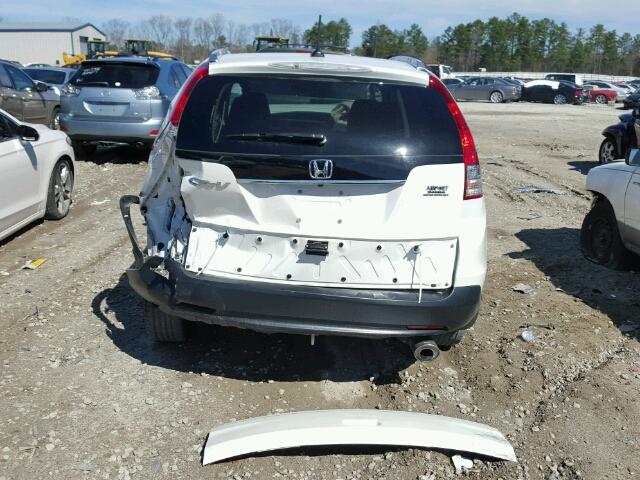 5J6RM3H75CL035242 - 2012 HONDA CR-V EXL WHITE photo 9