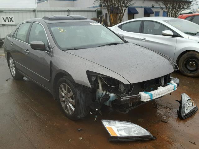 1HGCM66517A019153 - 2007 HONDA ACCORD EX GRAY photo 1