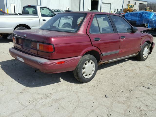 JN1EB31P1PU234831 - 1993 NISSAN SENTRA E MAROON photo 4