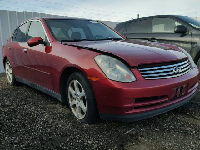 JNKCV51E83M322841 - 2003 INFINITI G35 RED photo 1