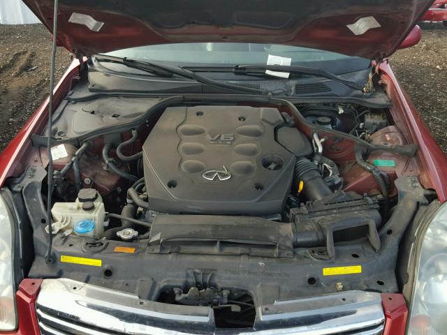 JNKCV51E83M322841 - 2003 INFINITI G35 RED photo 7