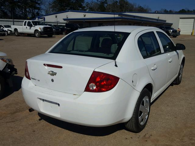 1G1AK55F777120767 - 2007 CHEVROLET COBALT LS WHITE photo 4