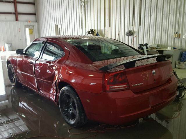 2B3KA43G66H228225 - 2006 DODGE CHARGER SE BURGUNDY photo 3