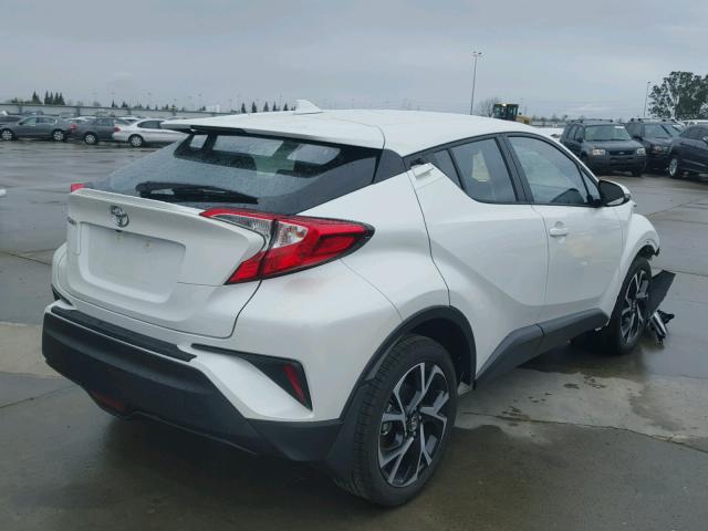 NMTKHMBX6JR040907 - 2018 TOYOTA C-HR XLE WHITE photo 4