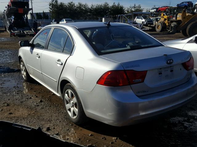 KNAGE228395349097 - 2009 KIA OPTIMA LX SILVER photo 3