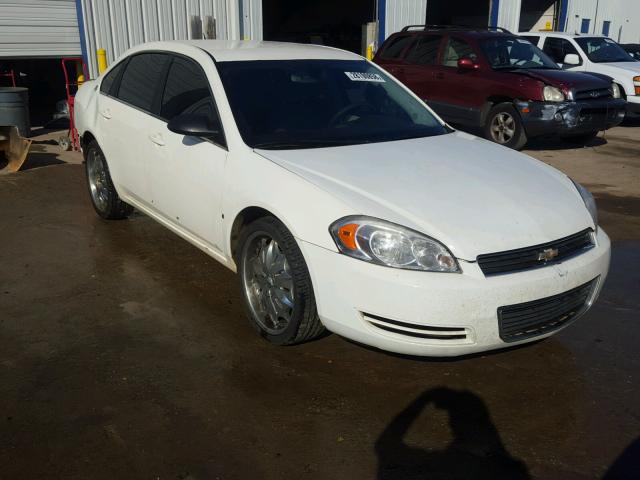 2G1WT58K381313444 - 2008 CHEVROLET IMPALA LT WHITE photo 1