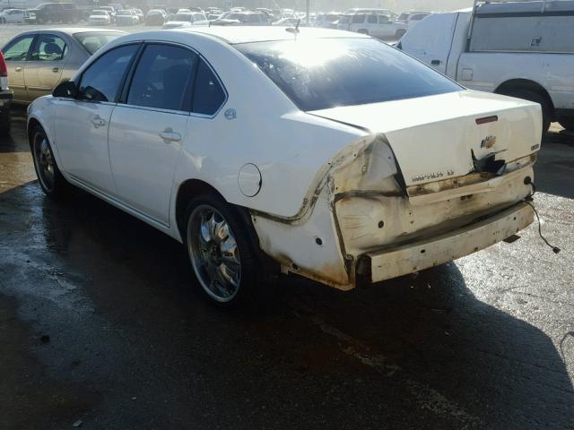 2G1WT58K381313444 - 2008 CHEVROLET IMPALA LT WHITE photo 3