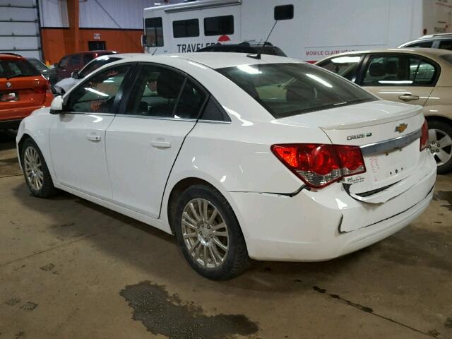 1G1PH5SB4D7177837 - 2013 CHEVROLET CRUZE ECO WHITE photo 3