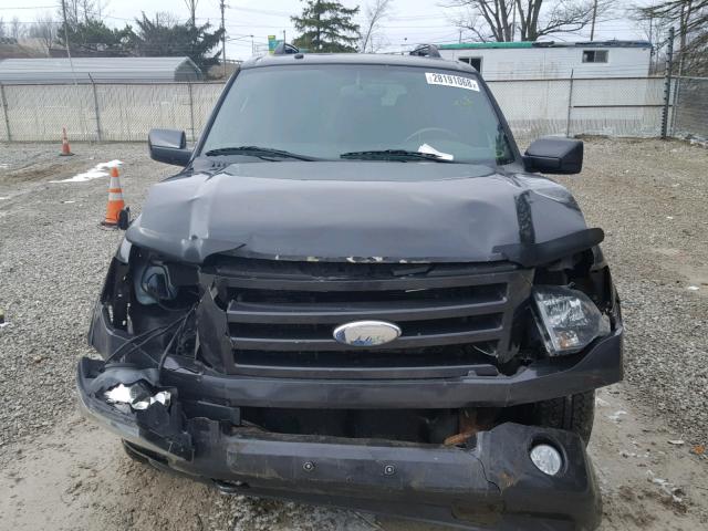 1FMFU20577LA36827 - 2007 FORD EXPEDITION GRAY photo 9