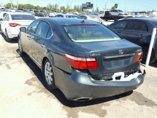 JTHGL46FX75016873 - 2007 LEXUS LS 460L GREEN photo 3