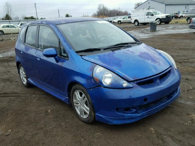 JHMGD386X7S053931 - 2007 HONDA FIT S BLUE photo 1